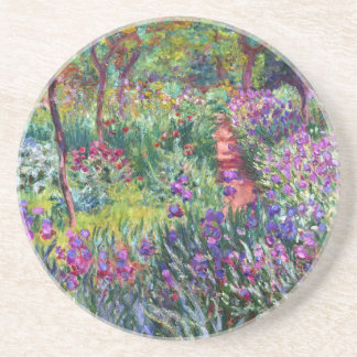 Dessous De Verre En Grès Le jardin d'Iris à Giverny, Claude Monet