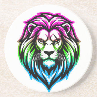 Dessous De Verre En Grès Le Lion Puissant - 'Multi-Front' Poly-Souverain