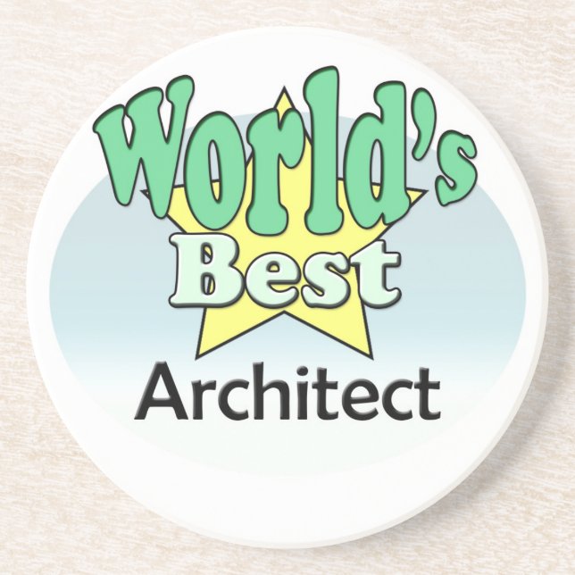 Dessous De Verre En Grès Le meilleur architecte du monde (Devant)