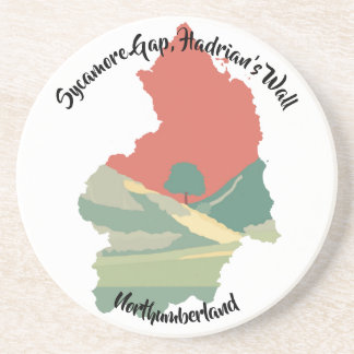 Dessous De Verre En Grès Le mur d'Hadrien