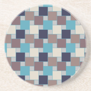 Dessous De Verre En Grès Le paon sur la plage