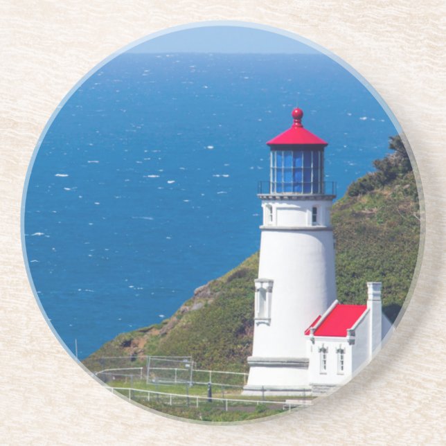 Dessous De Verre En Grès Le phare de Heceta Head près de Florence (Devant)