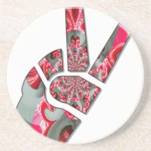 Dessous De Verre En Grès Le pouvoir dans la paume : le salut à deux doigts