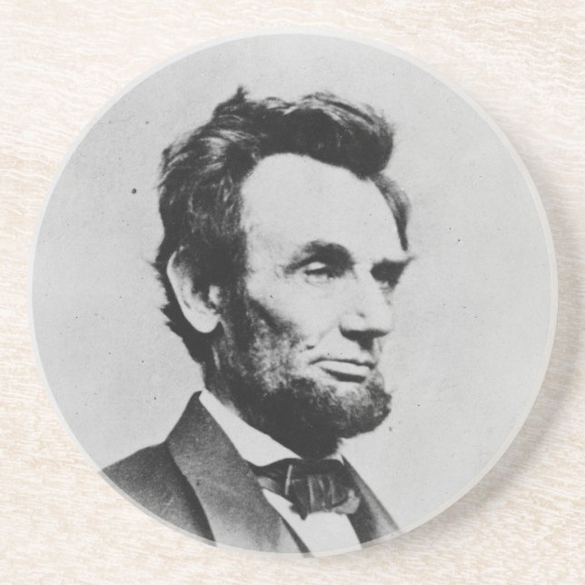 Dessous De Verre En Grès Le Président Abraham Lincoln par Mathew B. Brady (Devant)