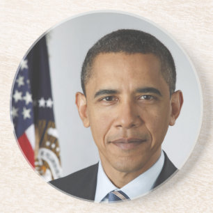 Dessous De Verre En Grès Le président américain Barack Obama à la Maison Bl