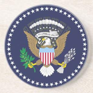 Dessous De Verre En Grès Le Président Of The Etats-Unis d'Amérique, uni