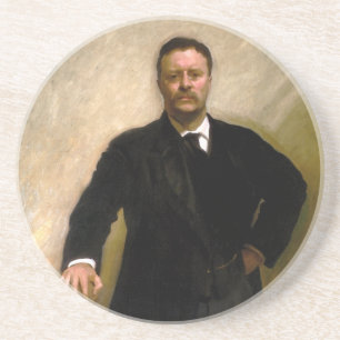 Dessous De Verre En Grès Le Président Theodore Roosevelt John Singer Sarge