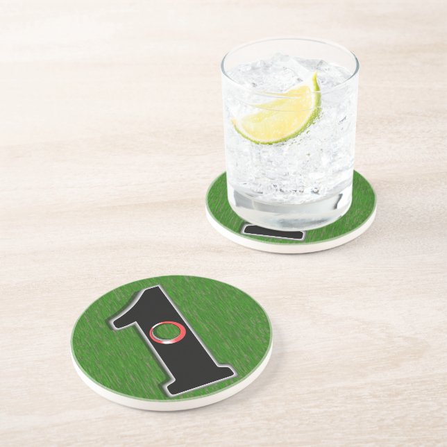 Dessous De Verre En Grès Le rêve de Golfer - Trou en un ! (Côté)