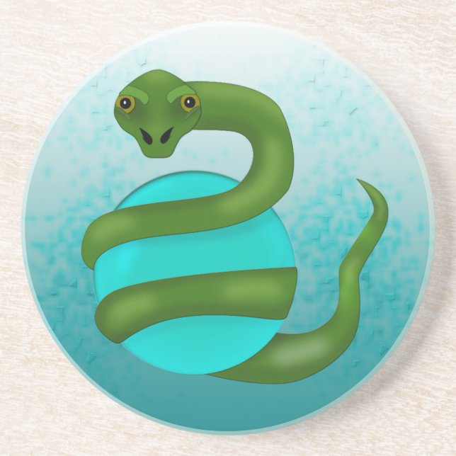 Dessous De Verre En Grès Le serpent (Devant)
