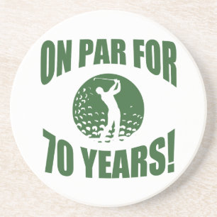 Dessous De Verre En Grès Le soixante-dixième anniversaire du golfeur