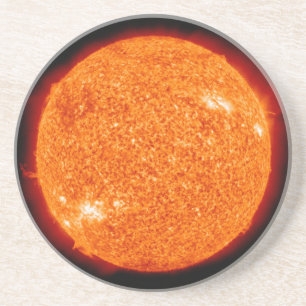 Dessous De Verre En Grès Le soleil bouillant