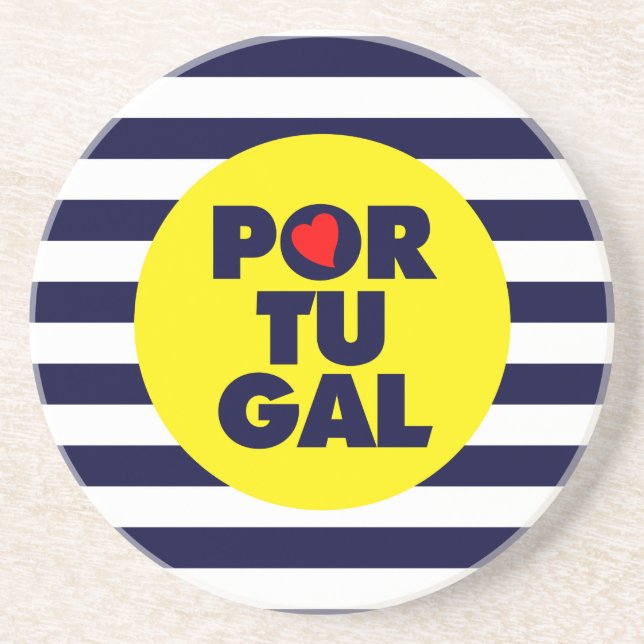 Dessous De Verre En Grès Le soleil portugais (Devant)