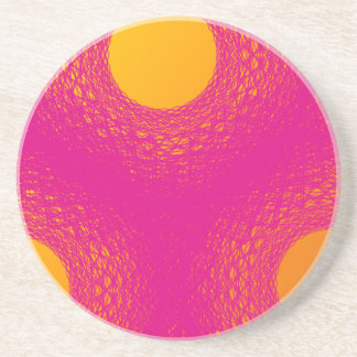 Dessous De Verre En Grès Le soleil rayonne des lumières violettes
