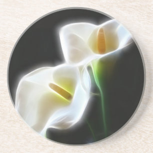 Dessous De Verre En Grès Le zantedeschia élégant fleurit 13 modernes
