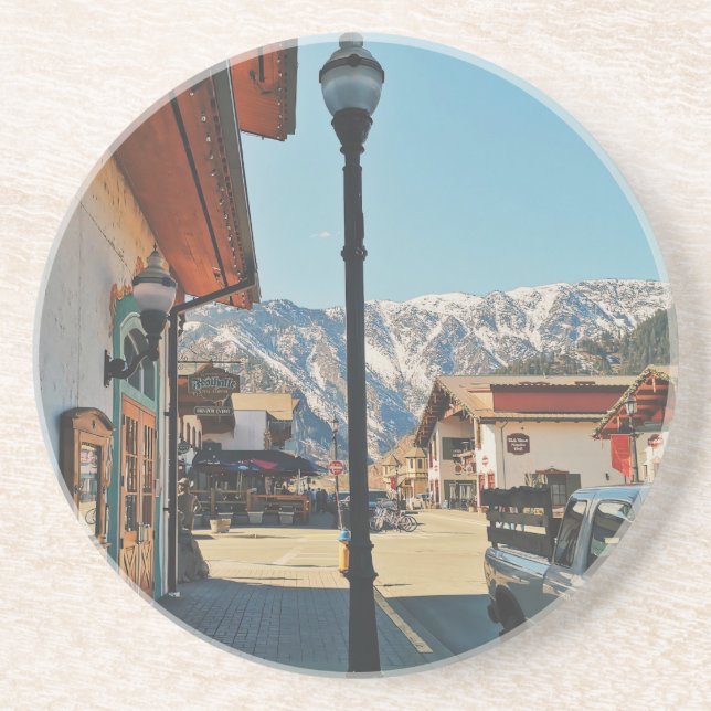 Dessous De Verre En Grès Leavenworth - Washington  (Devant)