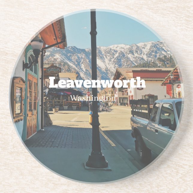 Dessous De Verre En Grès Leavenworth - Washington  (Devant)