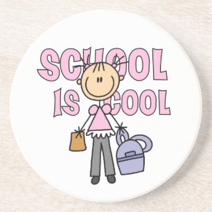 Dessous De Verre En Grès L'école des filles c'est cool
