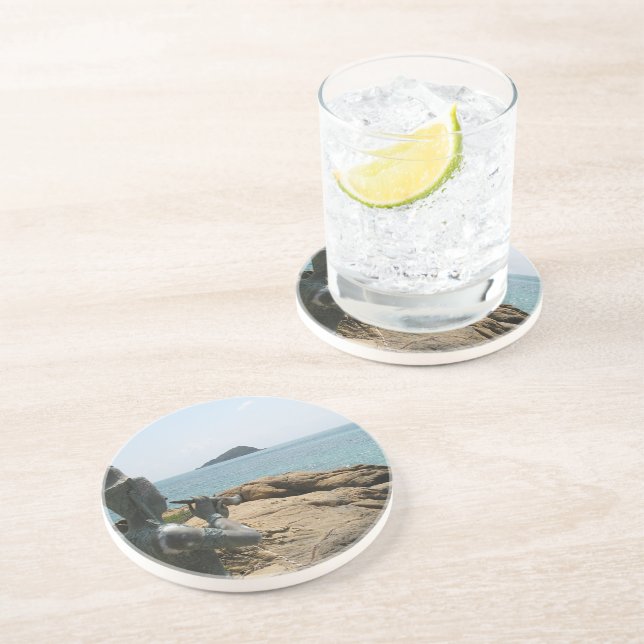 Dessous De Verre En Grès Légende de Sudsakorn ... Sattahip, Thaïlande (Côté)