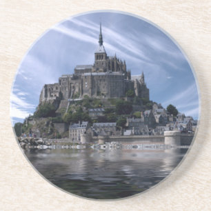 Dessous De Verre En Grès L'église du Mont St Michel Normandie