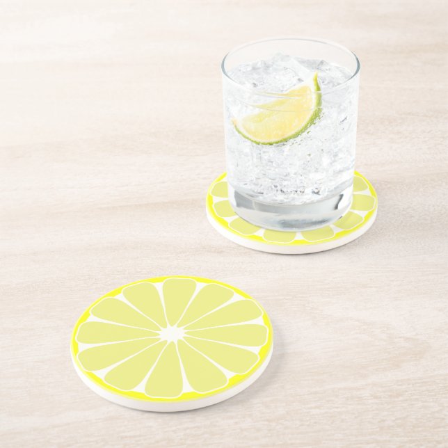Dessous De Verre En Grès Lemon Coaster (Côté)