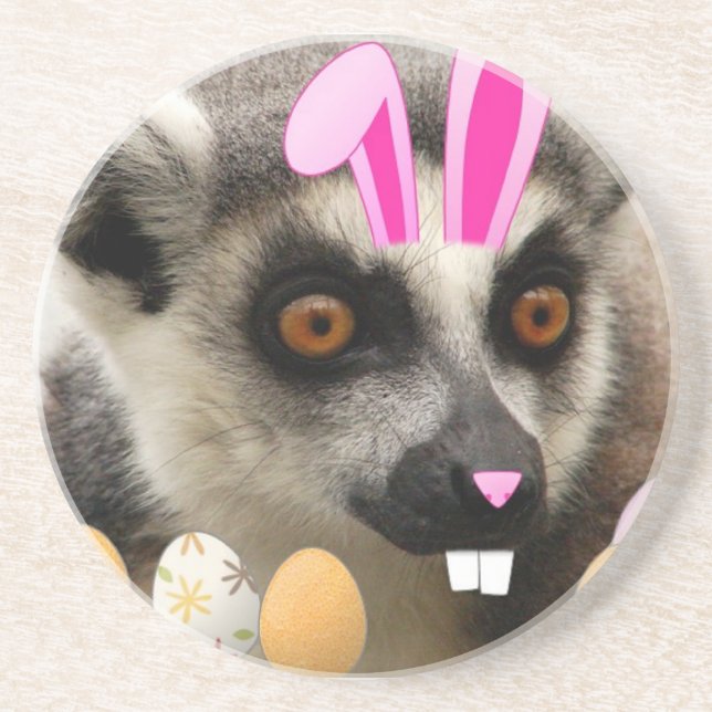 Dessous De Verre En Grès Lemur Easter (Devant)