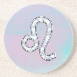 Dessous De Verre En Grès Léo Connexion Pastels Nacre Mère de style Pearl