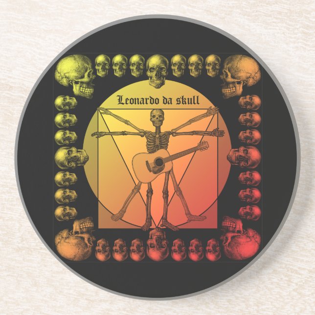 Dessous De Verre En Grès Leoguitar1 (Devant)