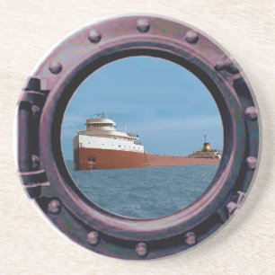 DESSOUS DE VERRE EN GRÈS L'ÉPAVE DE L'EDMUND FITZGERALD