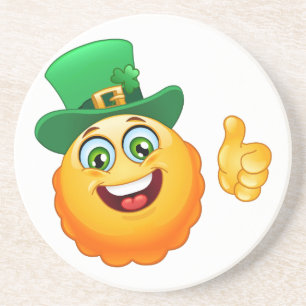 Dessous De Verre En Grès leprechaun emoji