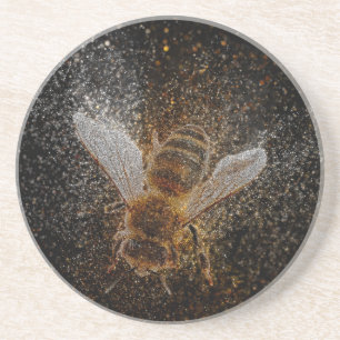 Dessous De Verre En Grès Les abeilles tombées sont magiques