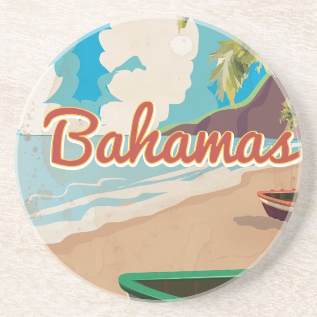 Dessous De Verre En Grès Les Bahamas (Devant)