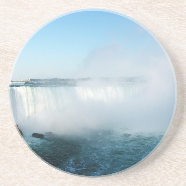 Dessous De Verre En Grès Les chutes du Niagara. (Devant)