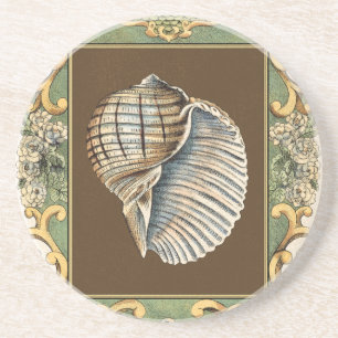 Dessous De Verre En Grès Les coquilles de la petite sirène