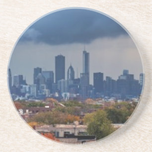 Dessous De Verre En Grès Les Etats-Unis, l'Illinois, Chicago, paysage