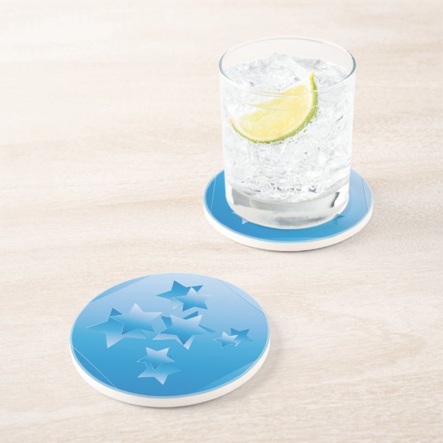 Dessous De Verre En Grès Les fenêtres du ciel (Côté)