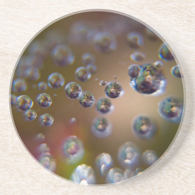 Dessous De Verre En Grès Les gouttelettes d'eau - L'eau en mouvement (Devant)