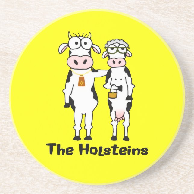 Dessous De Verre En Grès Les Holsteins (Devant)