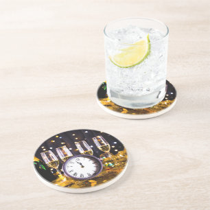 Dessous De Verre En Grès Les moments palpitants du Nouvel An de SlipperyJoe