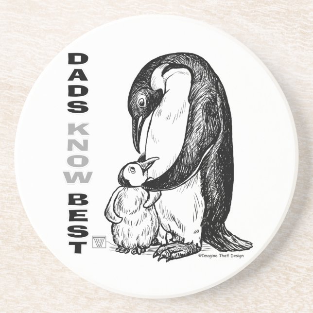 Dessous De Verre En Grès Les papas connaissent mieux (Devant)