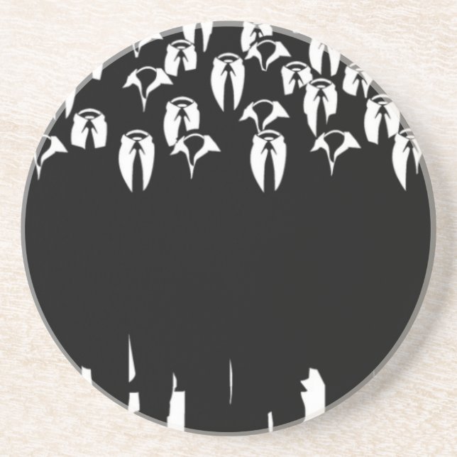 Dessous De Verre En Grès les personnes d'anonyme (Devant)