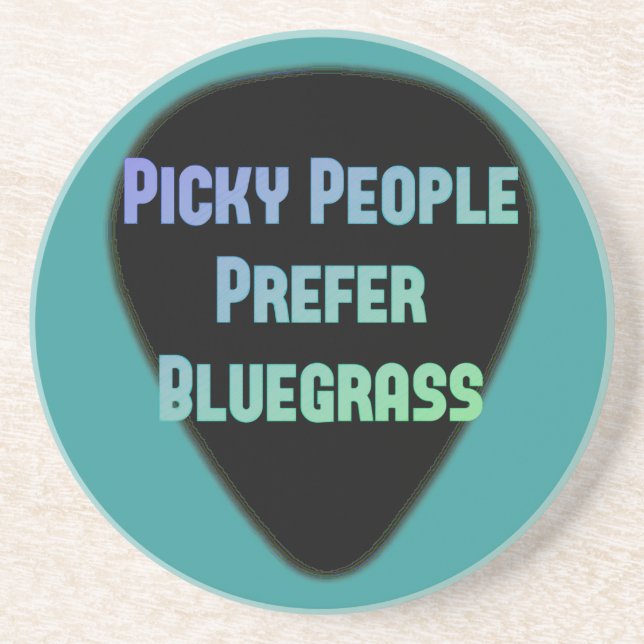 Dessous De Verre En Grès Les personnes difficiles préfèrent le Bluegrass (Devant)