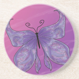 Dessous De Verre En Grès Les rêves de papillons