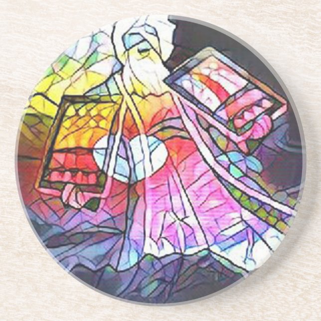 Dessous De Verre En Grès Les tablettes de Moïse (Devant)