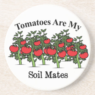 Dessous De Verre En Grès Les Tomates Drôle Sont Mes Mates De Sol