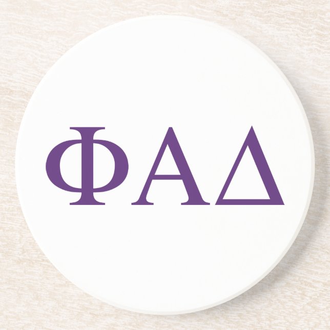 Dessous De Verre En Grès Lettres grecques Phi Alpha Delta (Devant)