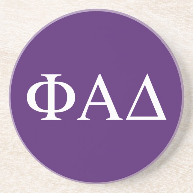 Dessous De Verre En Grès Lettres grecques Phi Alpha Delta (Devant)