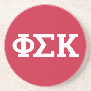 Dessous De Verre En Grès Lettres Phi Sigma Kappa