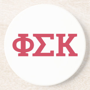 Dessous De Verre En Grès Lettres Phi Sigma Kappa