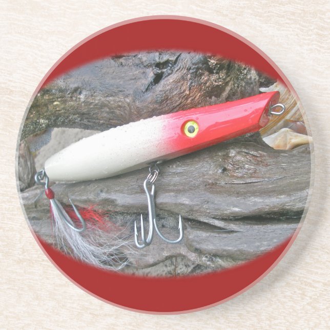 Dessous De Verre En Grès Leurre de pêche Original AJS Pencil Popper (Devant)