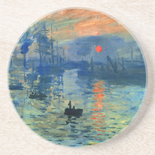 Dessous De Verre En Grès Lever de soleil d'impression, Soleil Levant,